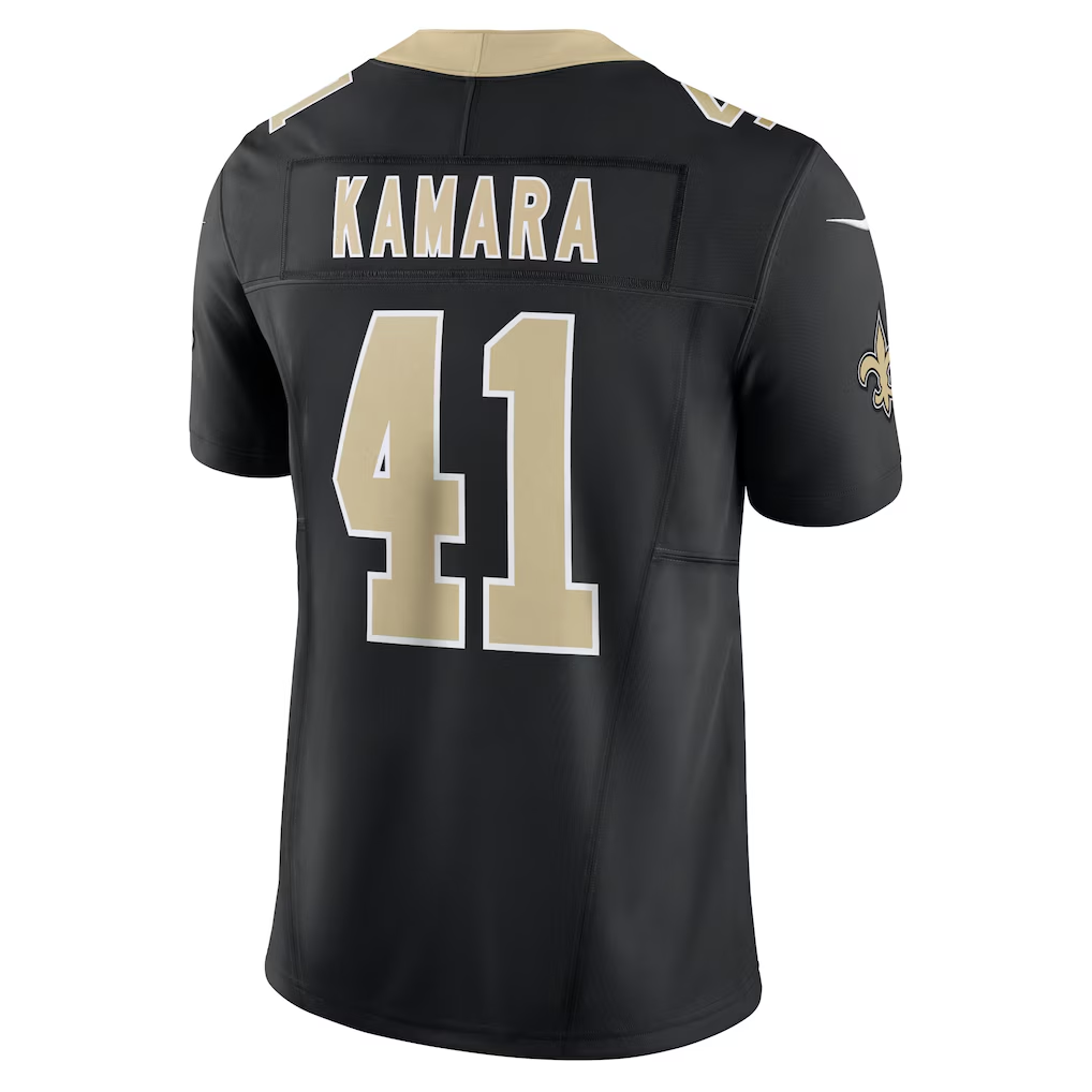 Choea NO.Saints #41 Alvin Kamara Black Vapor F.U.S.E. Limited Stitched Jerseys
