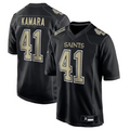 Choea NO.Saints #41 Alvin Kamara Player Carbon Black Fashion Game Stitched Jerseys