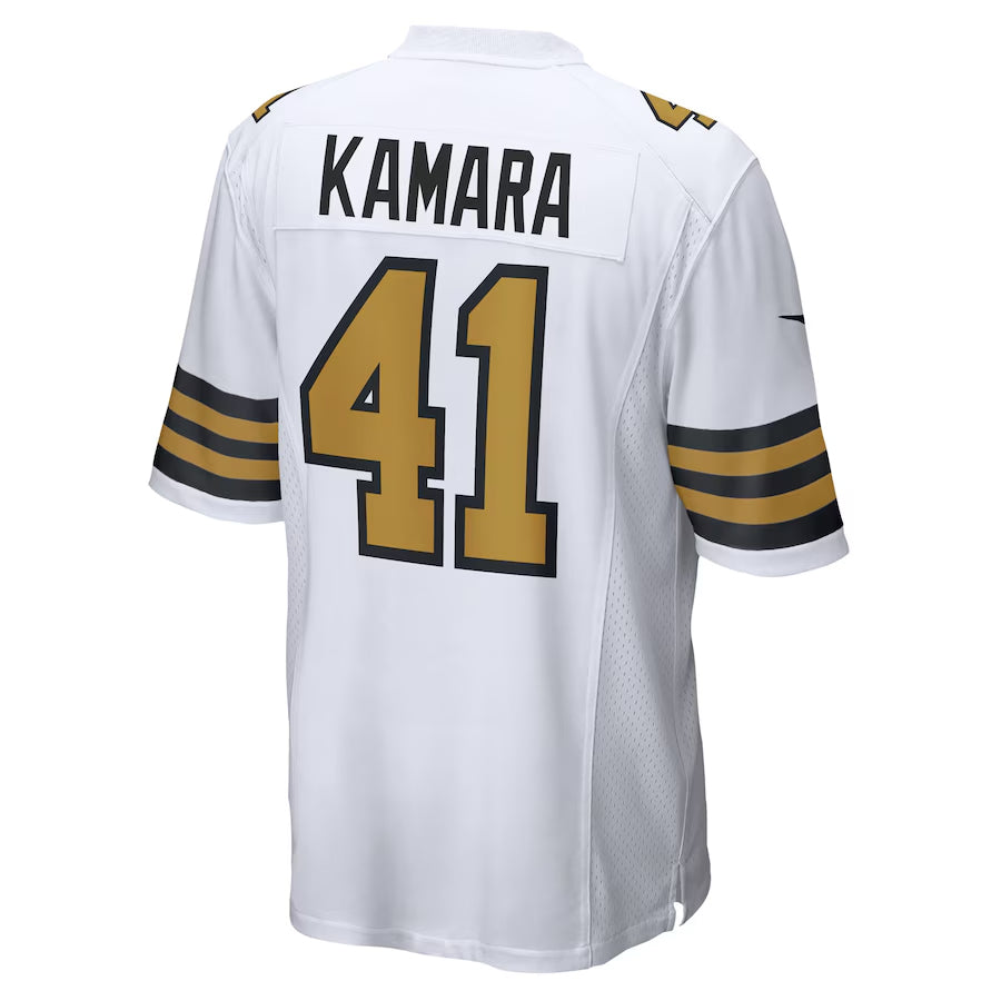 Choea NO.Saints #41 Alvin Kamara Player White Alternate Game Stitched Jerseys
