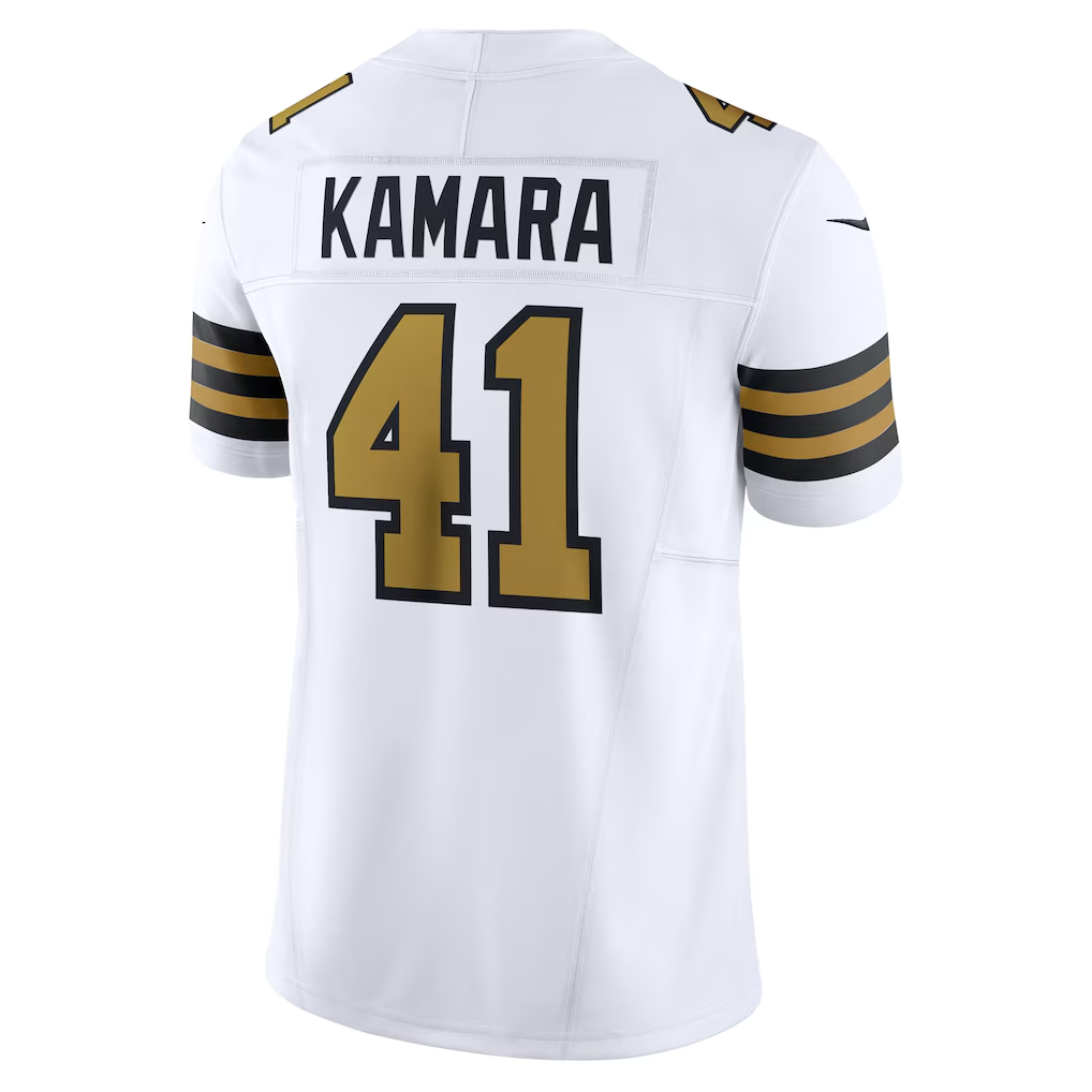 Choea NO.Saints #41 Alvin Kamara White Alternate Vapor F.U.S.E. Limited Stitched Jerseys