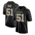 Choea NO.Saints #51 Cesar Ruiz Player Black Carbon Fashion Home Game Stitched Jerseys