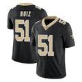 Choea NO.Saints #51 Cesar Ruiz Player Black Limited Vapor Untouchable Home Game Stitched Jerseys