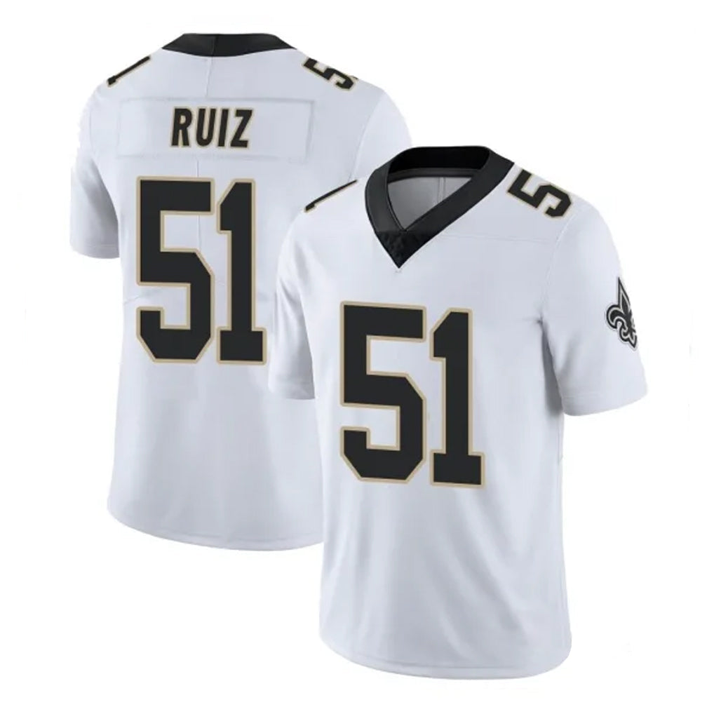 Choea NO.Saints #51 Cesar Ruiz Player White Limited Vapor Untouchable Home Game Stitched Jerseys