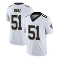 Choea NO.Saints #51 Cesar Ruiz Player White Limited Vapor Untouchable Home Game Stitched Jerseys