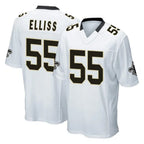 Choea NO.Saints #55 Kaden Elliss Player White Home Game Stitched Jerseys
