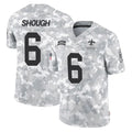 Choea NO.Saints #6 Tyler Shough Player Arctic Camo Salute To Service Limited Game Stitched Jerseys