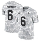 Choea NO.Saints #6 Tyler Shough Player Arctic Camo Salute To Service Limited Game Stitched Jerseys