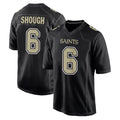Choea NO.Saints #6 Tyler Shough Player Black Carbon Fashion Home Game Stitched Jerseys