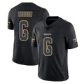 Choea NO.Saints #6 Tyler Shough Player Black Impact Limited Home Game Stitched Jerseys