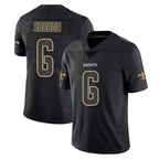 Choea NO.Saints #6 Tyler Shough Player Black Impact Limited Home Game Stitched Jerseys
