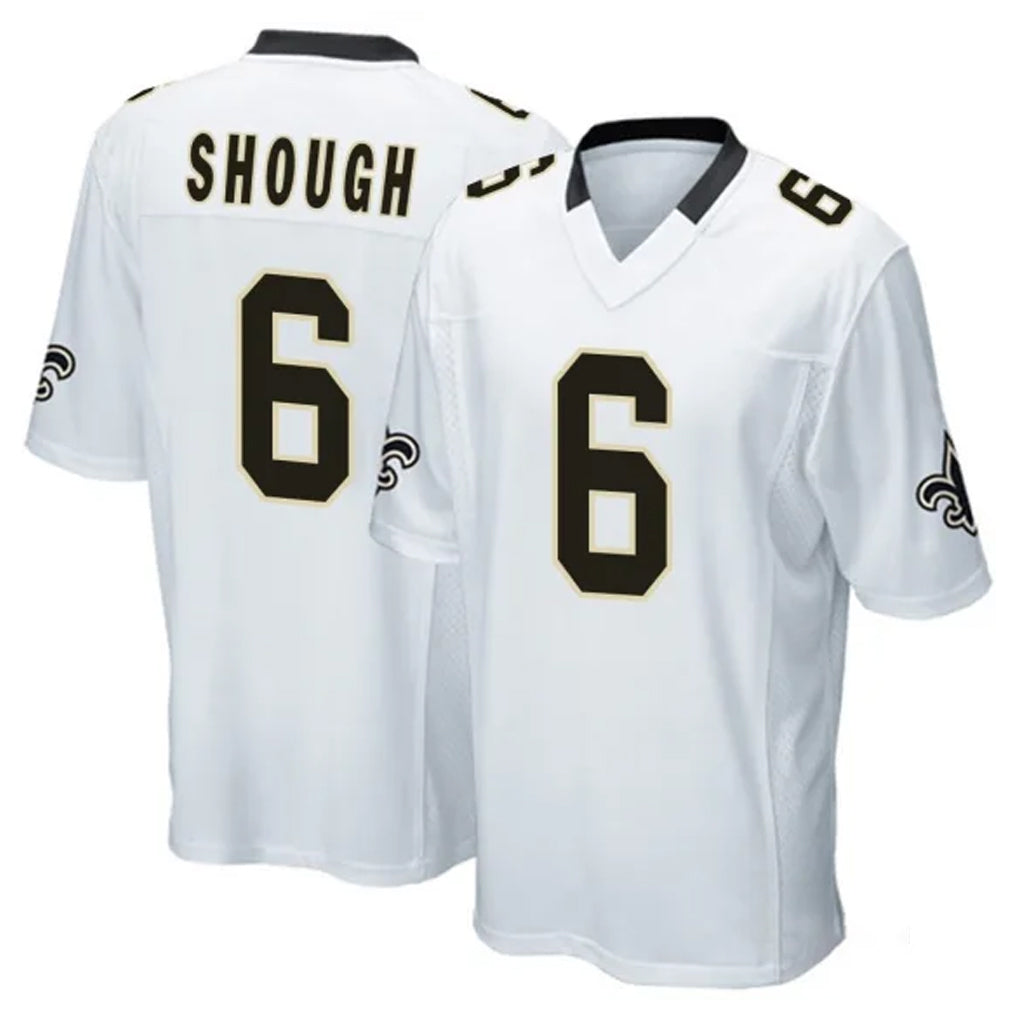 Choea NO.Saints #6 Tyler Shough Player White Home Game Stitched Jerseys