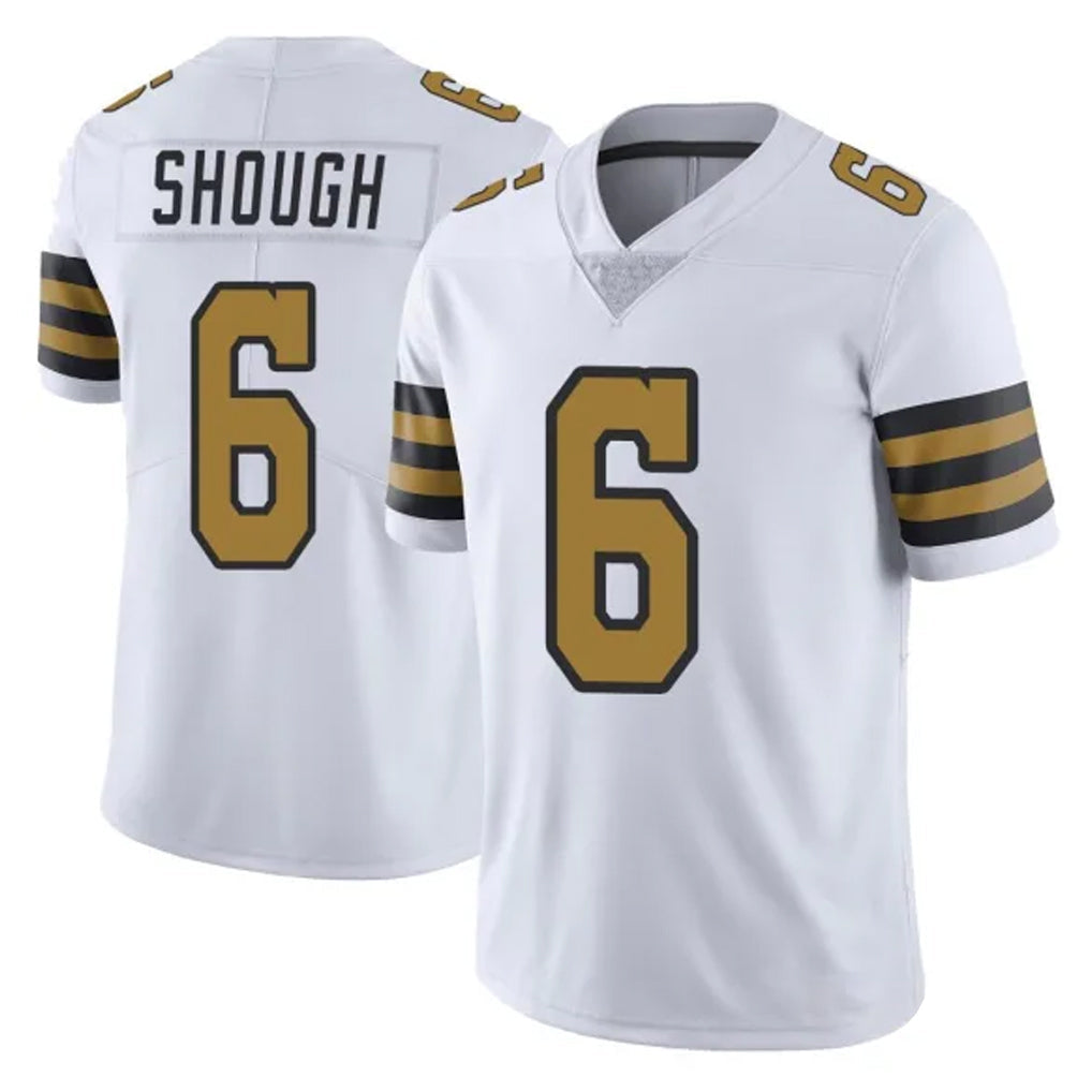 Choea NO.Saints #6 Tyler Shough Player White Limited Color Rush Home Game Stitched Jerseys