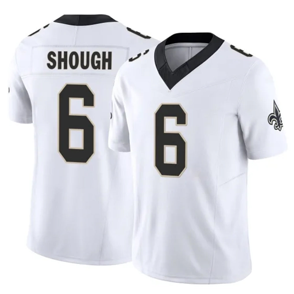 Choea NO.Saints #6 Tyler Shough Player White Limited Vapor F.U.S.E. Home Game Stitched Jerseys