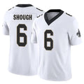 Choea NO.Saints #6 Tyler Shough Player White Limited Vapor F.U.S.E. Home Game Stitched Jerseys