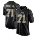Choea NO.Saints #71 Kelvin Banks Jr. Player Black Carbon Fashion Home Game Stitched Jerseys
