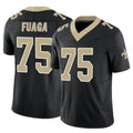Choea NO.Saints #75 Taliese Fuaga Player Black Limited Vapor F.U.S.E. Home Game Stitched Jerseys