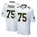 Choea NO.Saints #75 Taliese Fuaga Player White Home Game Stitched Jerseys
