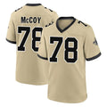Choea NO.Saints #78 Erik McCoy Player Gold Home Game Stitched Jerseys