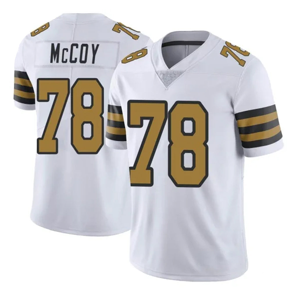 Choea NO.Saints #78 Erik McCoy Player White Limited Color Rush Home Game Stitched Jerseys