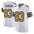 Choea NO.Saints #83 Juwan Johnson Player White Limited Color Rush Home Game Stitched Jerseys