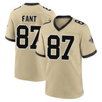 Choea NO.Saints #87 Noah Fant Player Gold Home Game Stitched Jerseys