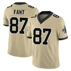 Choea NO.Saints #87 Noah Fant Player Gold Limited Vapor F.U.S.E. Home Game Stitched Jerseys