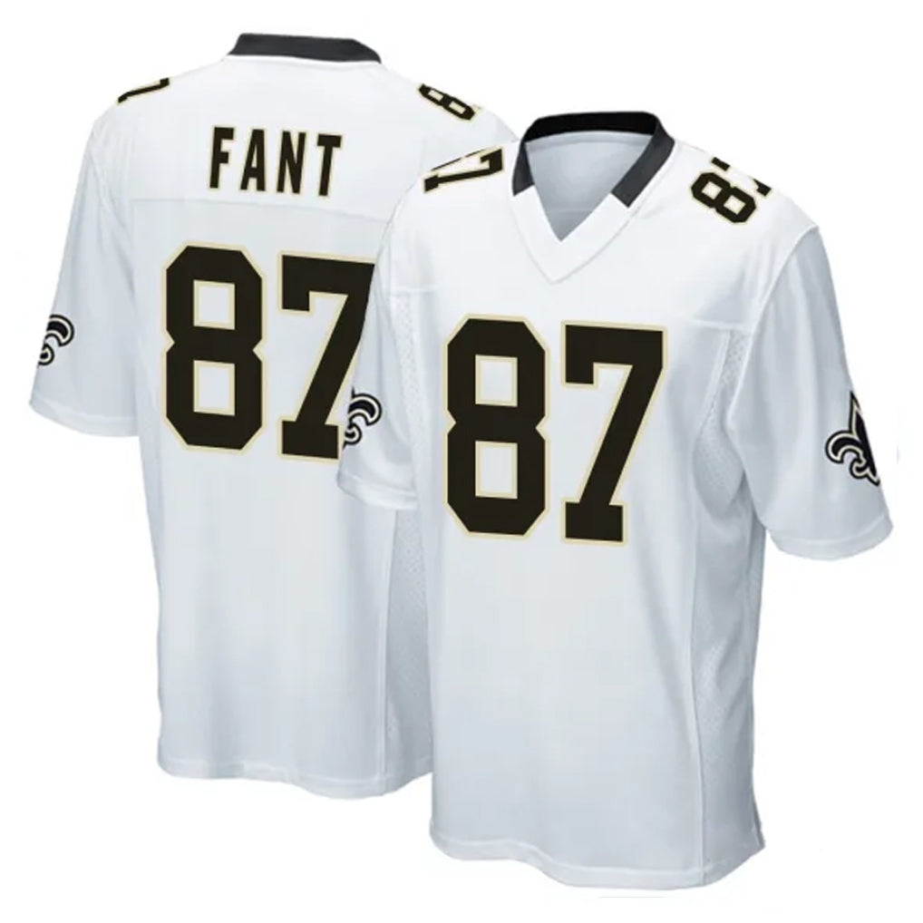 Choea NO.Saints #87 Noah Fant Player White Home Game Stitched Jerseys