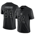 Choea NO.Saints #94 Cameron Jordan Player Black RFLCTV Limited Stitched Jerseys