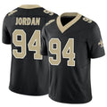 Choea NO.Saints #94 Cameron Jordan Player Black Vapor F.U.S.E. Limited Stitched Jerseys