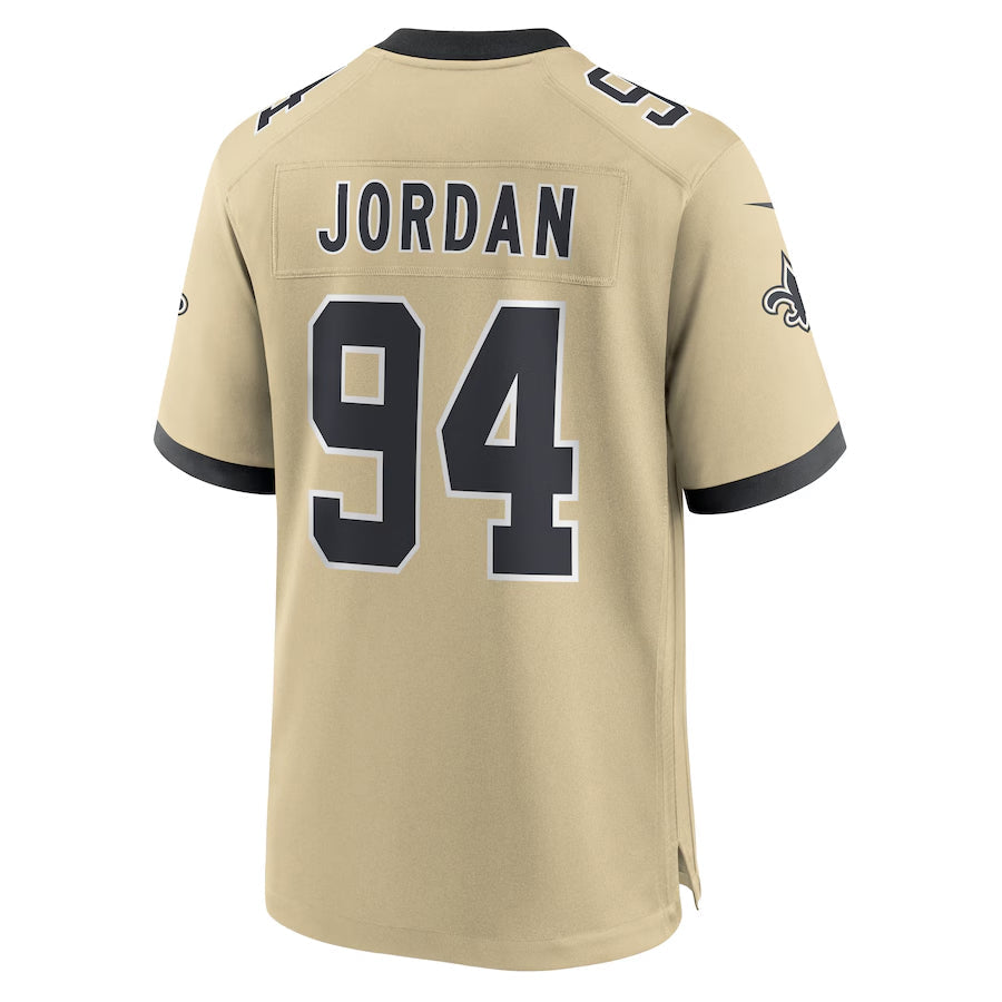 Choea NO.Saints #94 Cameron Jordan Player Gold Alternate Game Stitched Jerseys