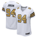 Choea NO.Saints #94 Cameron Jordan White Elite Player Stitched American Stitched Jerseys