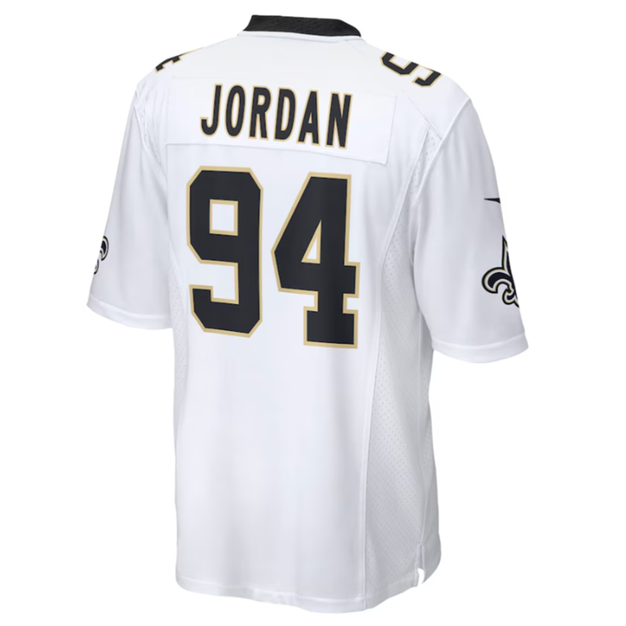 Choea NO.Saints #94 Cameron Jordan White Game Stitched American Stitched Jerseys