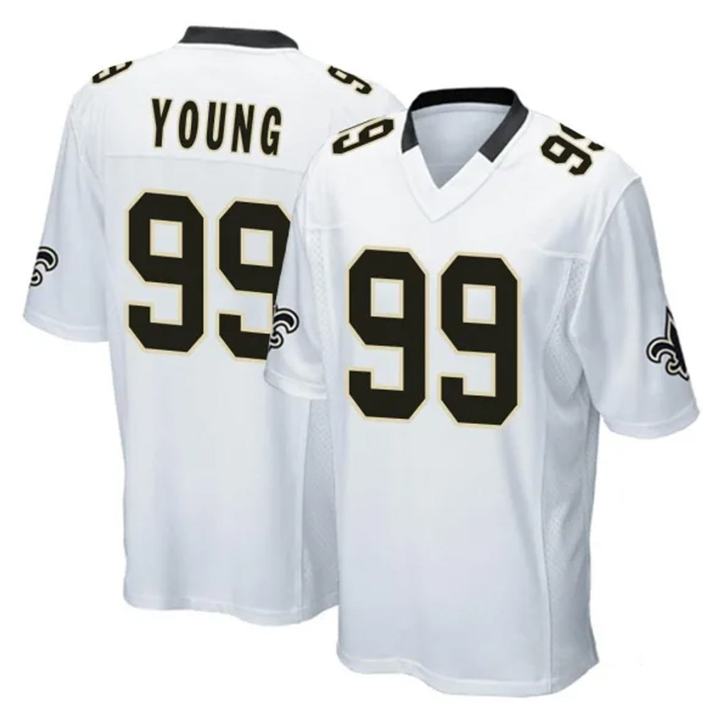 Choea NO.Saints #99 Chase Young Player White Home Game Stitched Jerseys