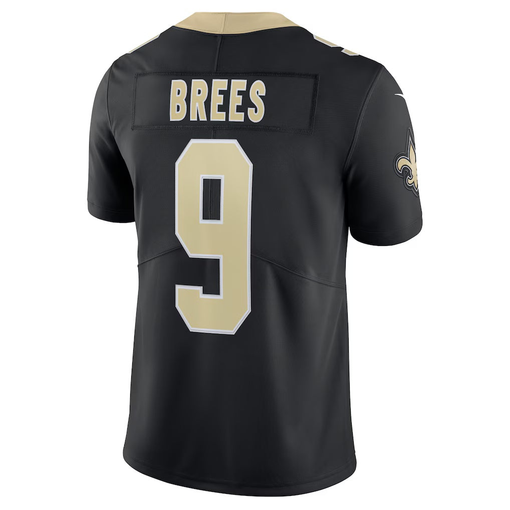 Choea NO.Saints #9 Drew Brees Captain Vapor Limited Stitched Jerseys
