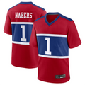Choea NY.Giants Century #1 Malik Nabers Player Red Alternate Game Stitched Jerseys