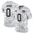 Choea NY.Giants #0 Brian Burns Player Arctic Camo Salute To Service Limited Game Stitched Jerseys