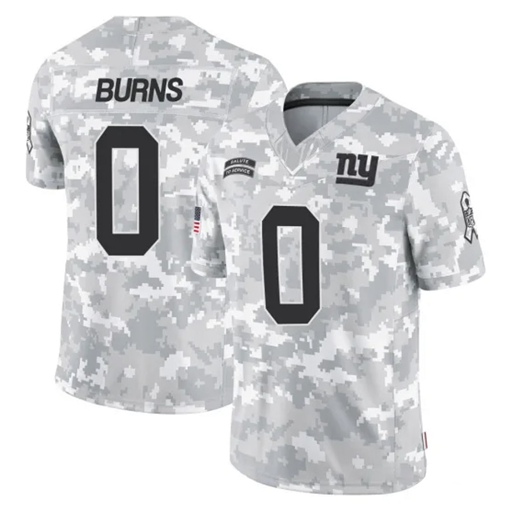 Choea NY.Giants #0 Brian Burns Player Arctic Camo Salute To Service Limited Game Stitched Jerseys