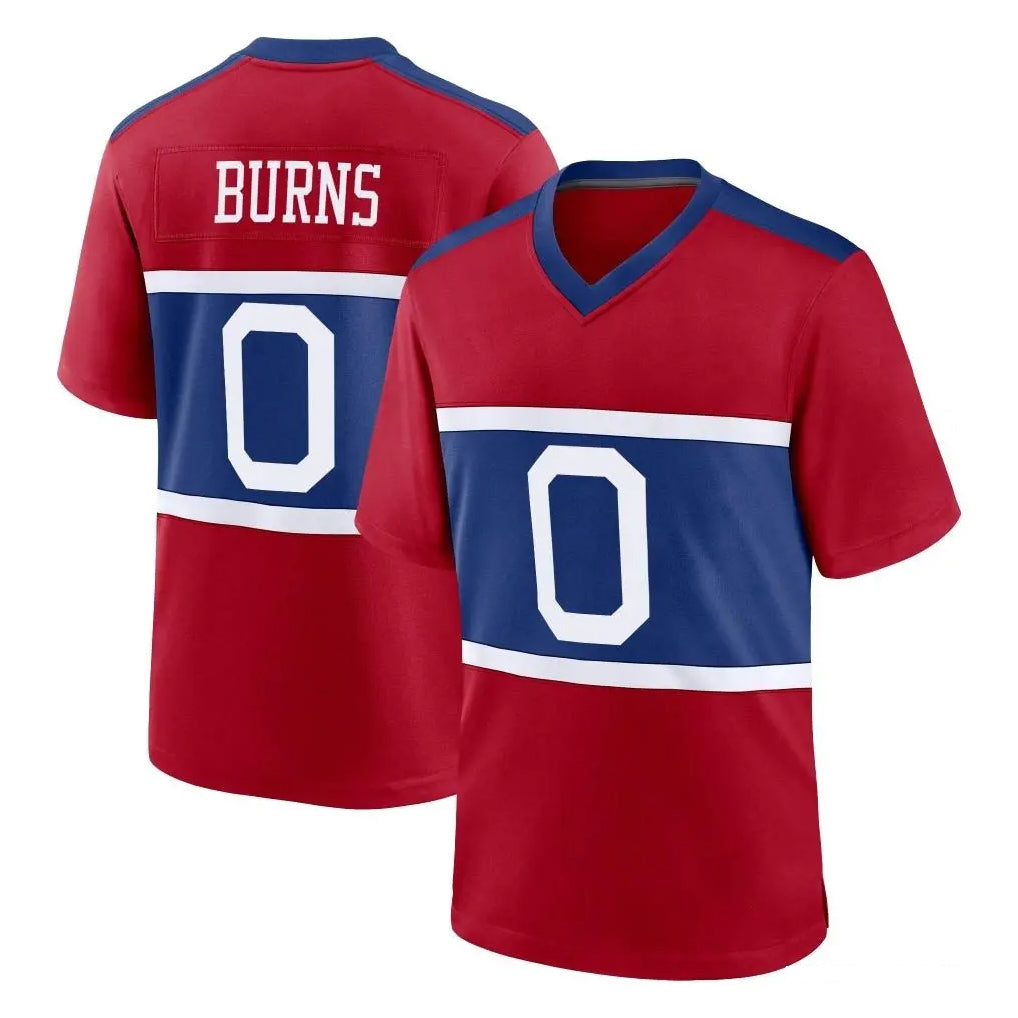 Choea NY.Giants #0 Brian Burns Player Red Century Home Game Stitched Jerseys