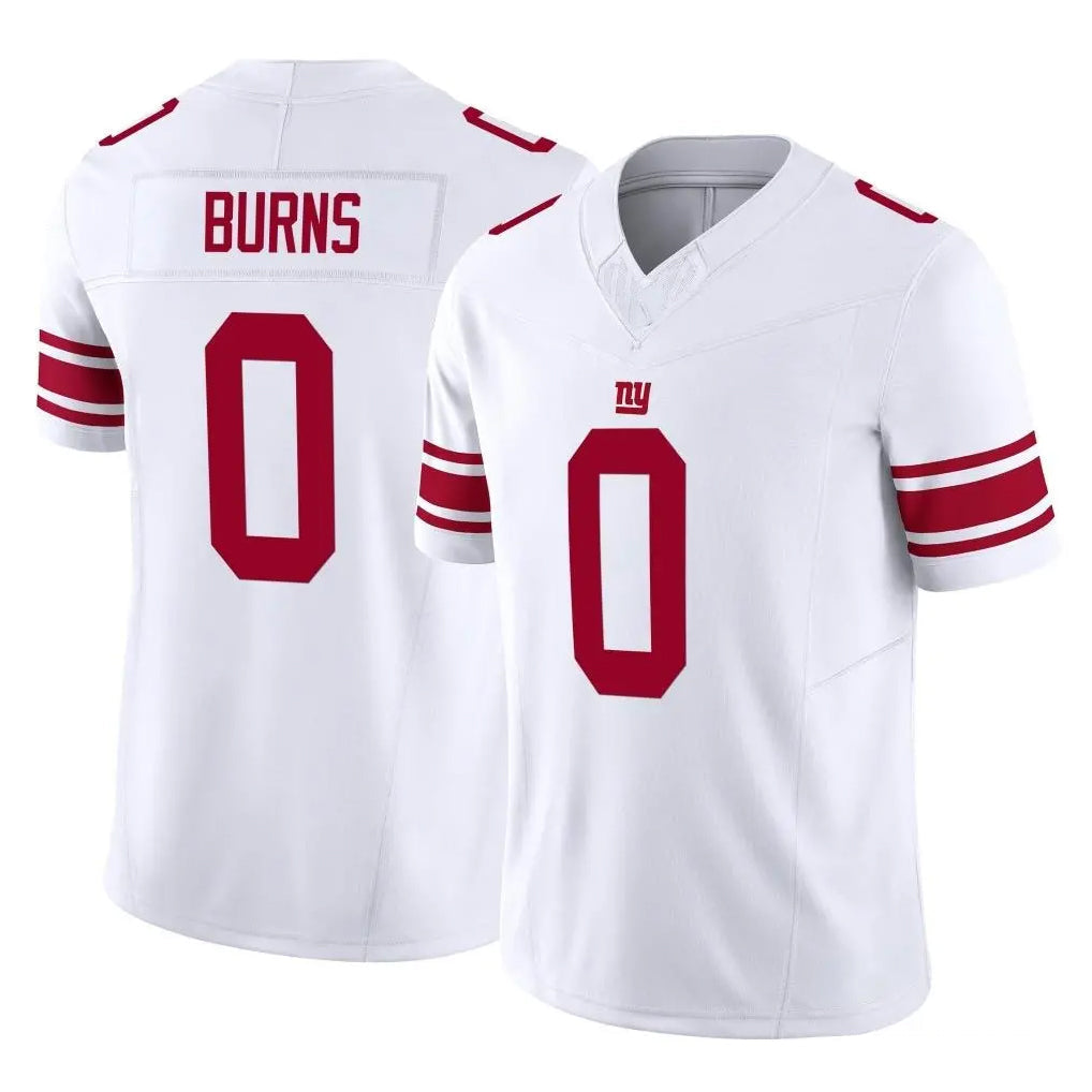 Choea NY.Giants #0 Brian Burns Player White Limited Vapor F.U.S.E. Home Game Stitched Jerseys