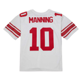 Choea NY.Giants #10 Eli Manning Mitchell & Ness White Legacy Replica Stitched Puhic Jersey