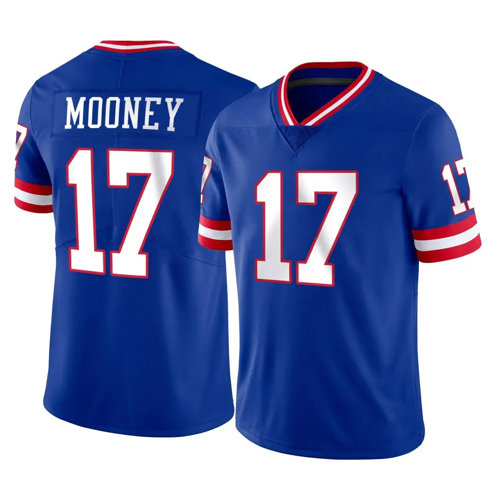 Choea NY.Giants #17 Darnell Mooney Player Royal Classic Vapor Home Game Stitched Jerseys