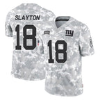 Choea NY.Giants #18 Darius Slayton Player Arctic Camo Salute To Service Limited Game Stitched Jerseys