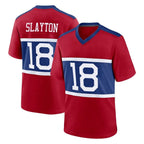 Choea NY.Giants #18 Darius Slayton Player Red Century Home Game Stitched Jerseys