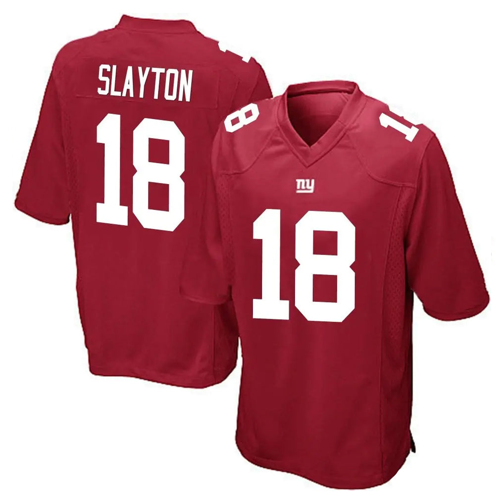 Choea NY.Giants #18 Darius Slayton Player Red Home Game Stitched Jerseys