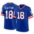 Choea NY.Giants #18 Darius Slayton Player Royal Classic Home Game Stitched Jerseys