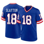 Choea NY.Giants #18 Darius Slayton Player Royal Classic Home Game Stitched Jerseys