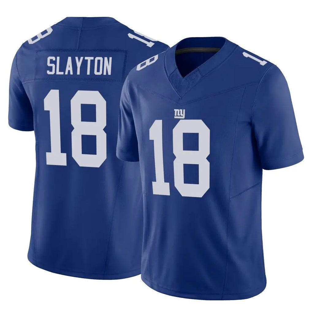 Choea NY.Giants #18 Darius Slayton Player Royal Limited Vapor F.U.S.E. Home Game Stitched Jerseys