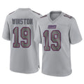 Choea NY.Giants #19 Jameis Winston Player Gray Atmosphere Fashion Limited Game Stitched Jerseys
