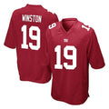 Choea NY.Giants #19 Jameis Winston Player Red Home Game Stitched Jerseys