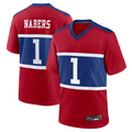 Choea NY.Giants #1 Malik Nabers Century Red Alternate Game Stitched Jerseys